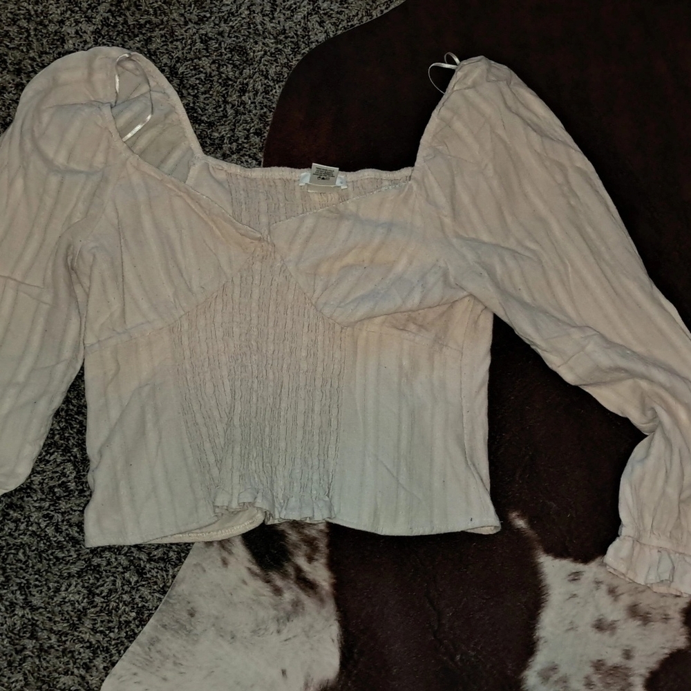 Elegant Cream Women's Top